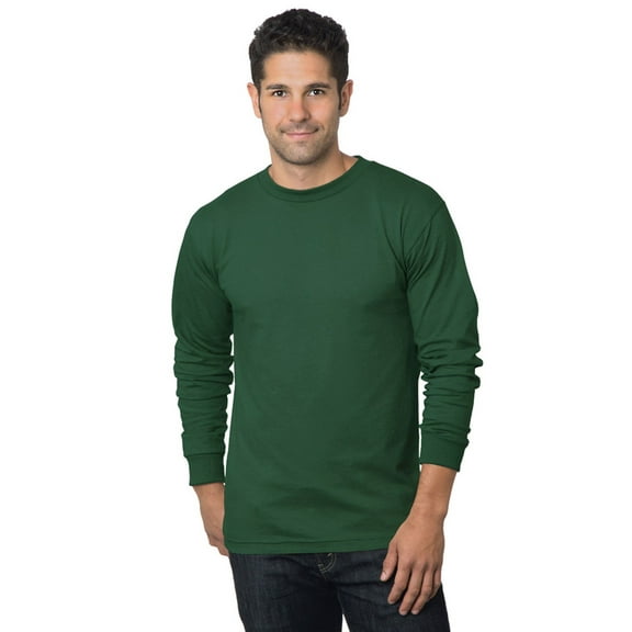 Bayside USA L/S 100% T Forest