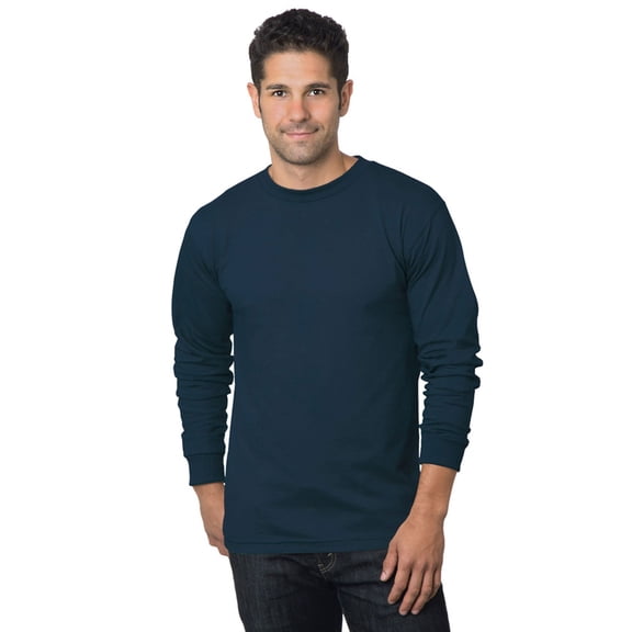 Bayside USA L/S 100% T Navy