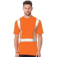 thumbnail image 1 of Bayside USA-Made 50/50 High Visibility Short Sleeve T-Shirt with Pocket Size up to 4XL, 1 of 2
