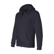 Bayside - USA-Made Full-Zip Hooded Sweatshirt - 900 - Navy - Size: L