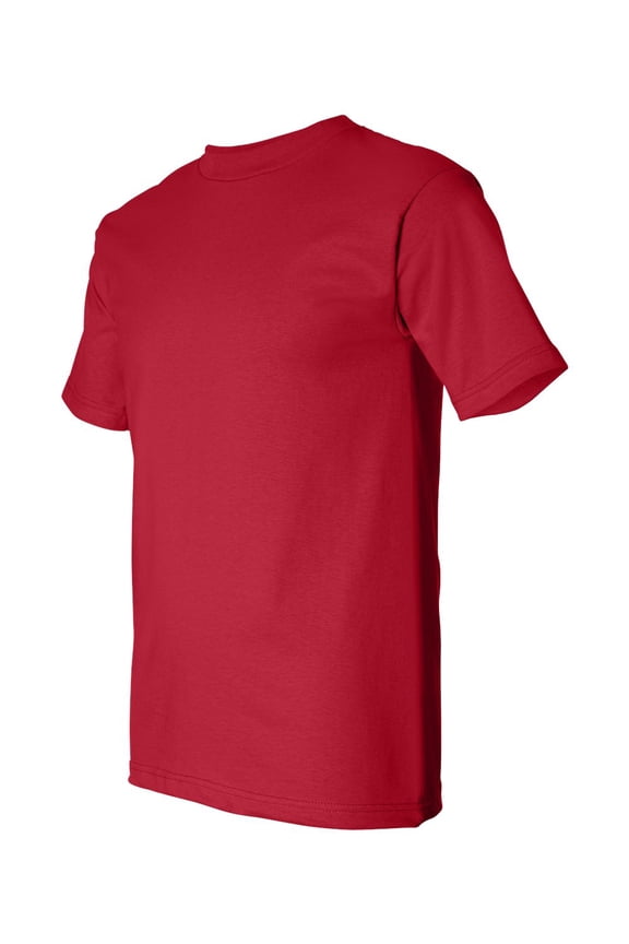 - USA-Made Mens 100% Cotton Short Sleeve T-Shirt