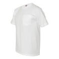 thumbnail image 1 of Bayside - USA-Made Midweight Pocket T-Shirt - 5070, White, 3X, 1 of 1