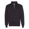 thumbnail image 1 of Bayside USA-Made Quarter-Zip Pullover Sweatshirt Size up to 4XL, 1 of 5