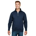 thumbnail image 1 of Bayside USA-Made Quarter-Zip Pullover Sweatshirt in Navy M | 920, 1 of 3