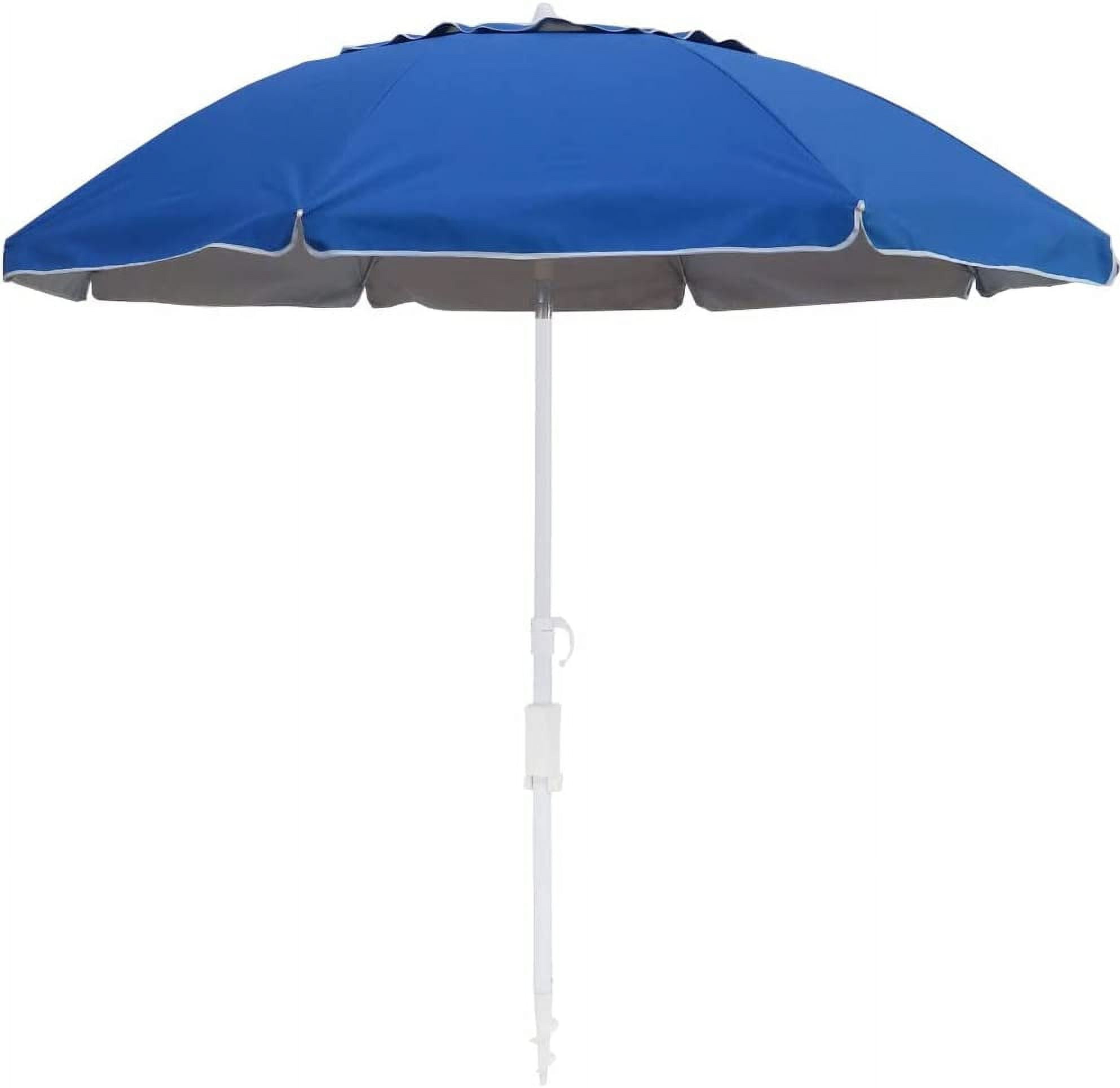 Bayside21 7 ft Beach Umbrella with Sand Anchor & Tilt, UV 50