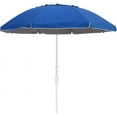 thumbnail image 1 of Bayside21 7 ft Beach Umbrella with Sand Anchor & Tilt, UV 50+ Protection Outdoor Sunshade Umbrella with Carry Bag,Polyester Fabric with Silver Coating, Blue, 1 of 5