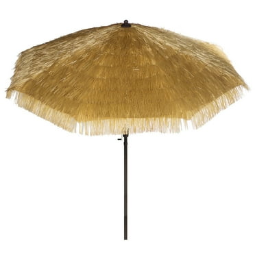 Bayside21 9 Feet Beige Round Patio Umbrella, UV Protection