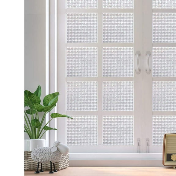 Baysoom 17.7" x 78.7" Mosaic Decorative Frosted Window Film