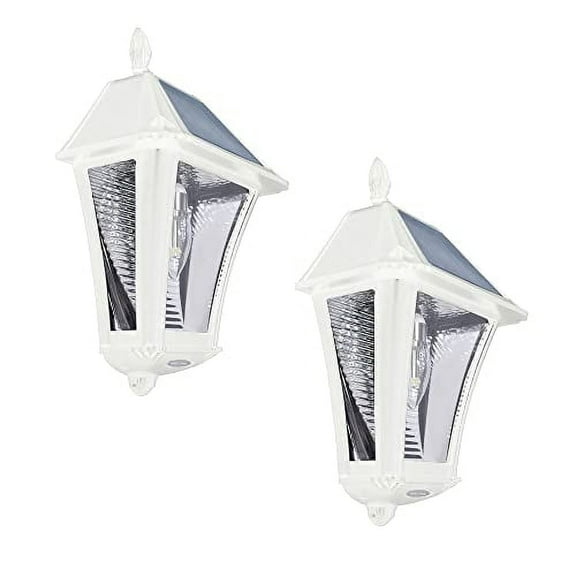 Baytown II Bulb Outdoor Solar Wall Sconce - White