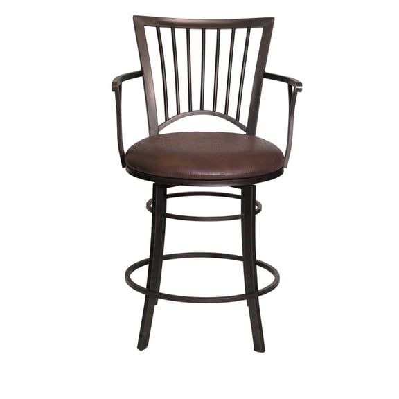 Bayview - Swivel Counter Stool - Dark Brown
