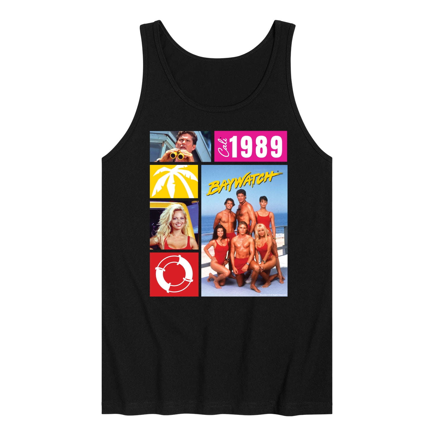 Baywatch 1989 Baywatch Collage Men's Jersey Tank Top