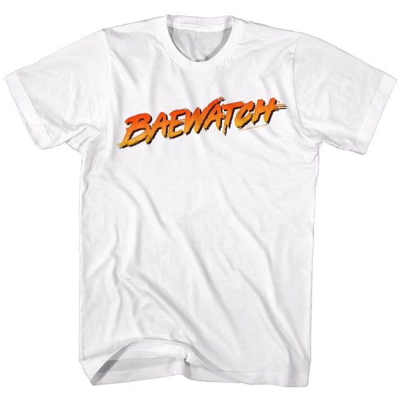 Baywatch Baewatch Logo White Adult T-Shirt