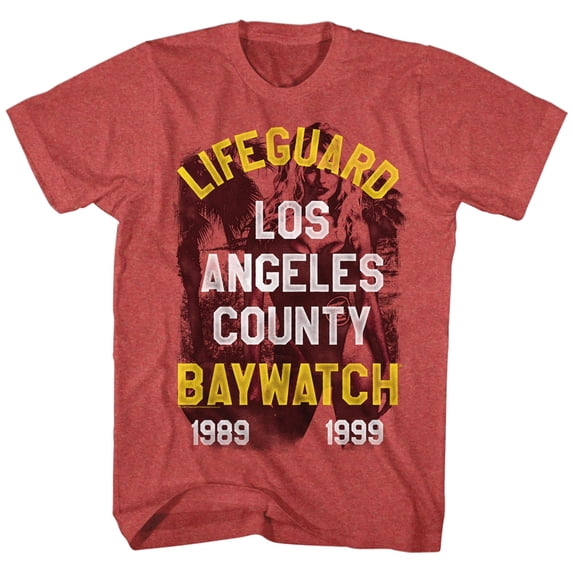 Baywatch Tv Lifeguard Adult Short Sleeve T Shirt