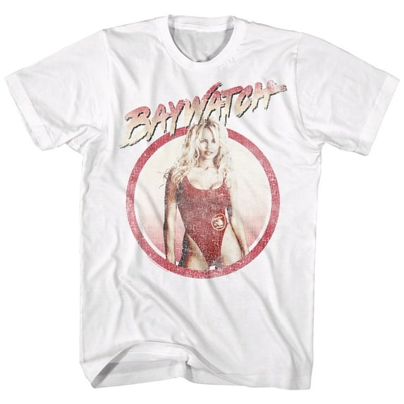 Baywatch Vintage White Adult T-Shirt