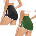 thumbnail image 1 of Baywell 2 Pack Women's High Waisted Workout Booty Shorts Yoga Sports Shorts Plus Size Workout Gym Athletic Shorts Stretch Cheerleader Running Dance Volleyball Shorts Summer Sleeping Shorts, S-4XL, 1 of 7