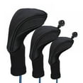 thumbnail image 1 of Baywell 3 pcs/set Golf Head Covers Driver 1 3 5 Fairway Woods Headcovers for Golf Club Fits All Fairway and Driver Clubs, 1 of 9