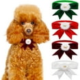 thumbnail image 1 of Baywell 4 Pieces Dog Cat Bow Tie Collar Christmas Collar Comfortable Velvet Cat Collar Cute Safety Pet Collar for Pet Kitten Puppy, 1 of 7