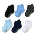 thumbnail image 1 of Baywell 6 Pair Baby Cotton Socks Toddler Kids Non Slip Grip Ankle Socks with Non Skid Soles for Infants Toddlers Kids Boys Girls 0-7Y, 1 of 4