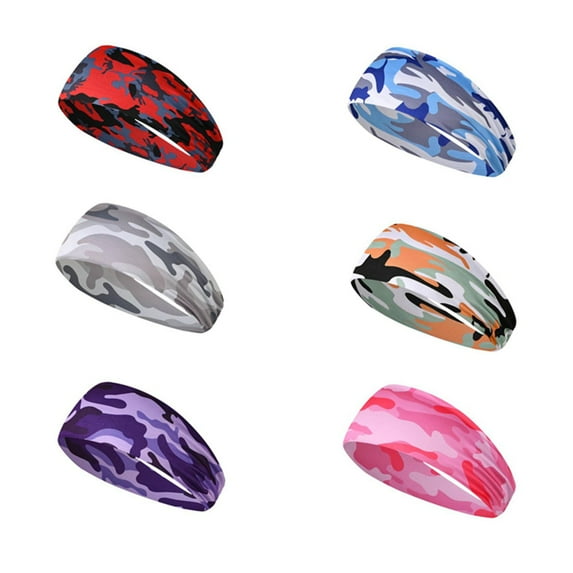 Baywell 6Pcs Children's Sports Headband Football Headbands Breathable Sweat Wicking Headband for Soccer Basketball Baseball Running Athletic Sweatband