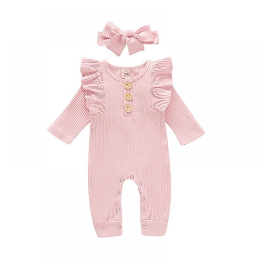 Dave&Bella Baby Girls/Boys Print Grey Green/Pink Padded Indoor Rompers main image 0
