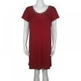 thumbnail image 1 of Baywell Back Button down Delivery Hospital Gown for Women Casual Sleep Nightshirt Nursing Dress Maternity Sleepdress, Red, M, 1 of 7