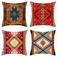 thumbnail image 1 of Baywell Bohemian Style Decor Lumbar Pillow Case ,Throw Pillow Covers Home Decor Set of 1/4 Pillow Cases Living Room Decorative 18 x 18 Inches Cushion Couch Sofa Pillowcases, 1 of 5