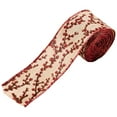thumbnail image 1 of Baywell Burlap Wired Edge Ribbons,Satin Ribbon Wide Fabric Craft Ribbon, 2.3 Inches x 5.4 Yards Christmas Wrapping Ribbon for Christmas Tree， Wedding Bows, 1 of 11