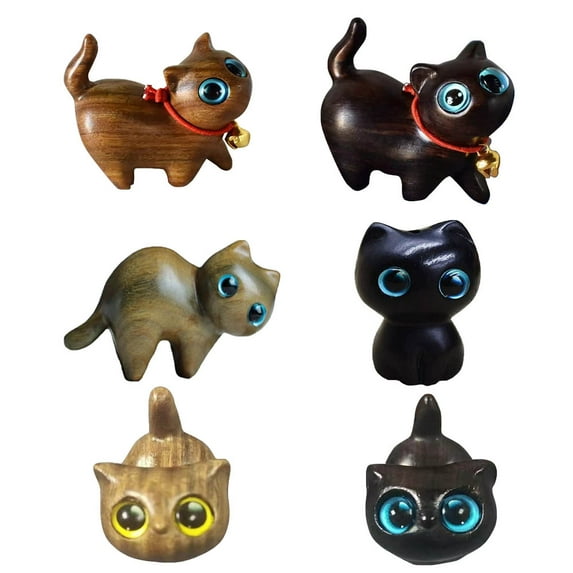 Baywell Cat Ornaments for Cat Owners, Set of 6