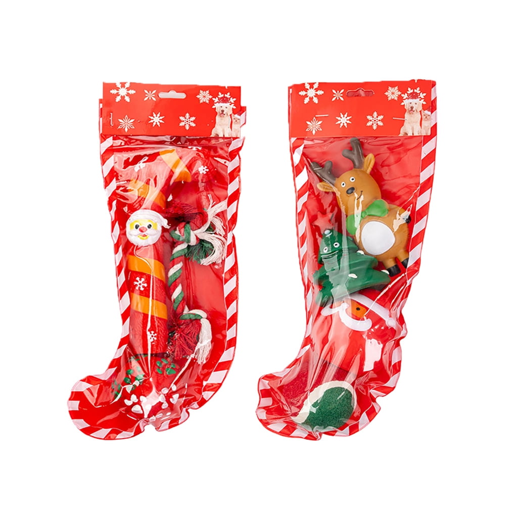 Baywell Christmas Dog Toys Stocking, Puppy's First Christmas Dog