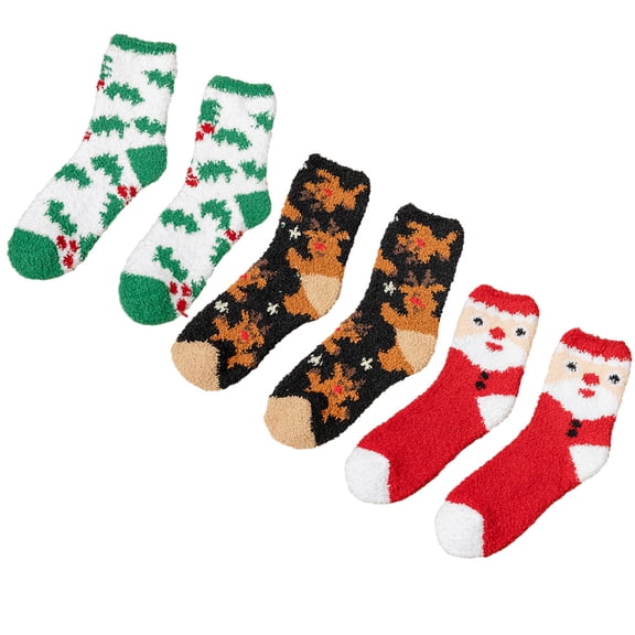 Baywell Christmas Socks, Funny Christmas Socks Unisex Warm Thermal Novelty Gift Socks for Family Christmas, Holiday or Birthday Gift