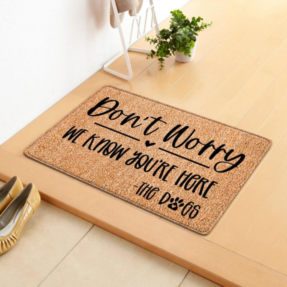 Dogs welcome people tolerated mat sale