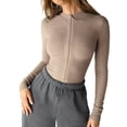 thumbnail image 1 of Baywell Europe and the United States Sexy Long-Sleeved Tight Zipper Sweater Jumpsuit S-XL, 1 of 8