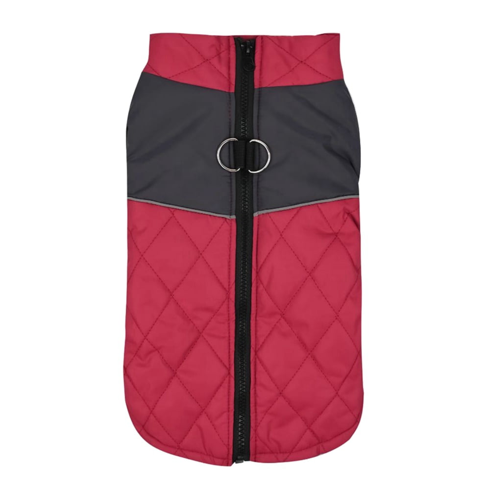 Baywell Fashion Vest Dog Jacket Warm Zip Up Dog Bomber Vest with Dual