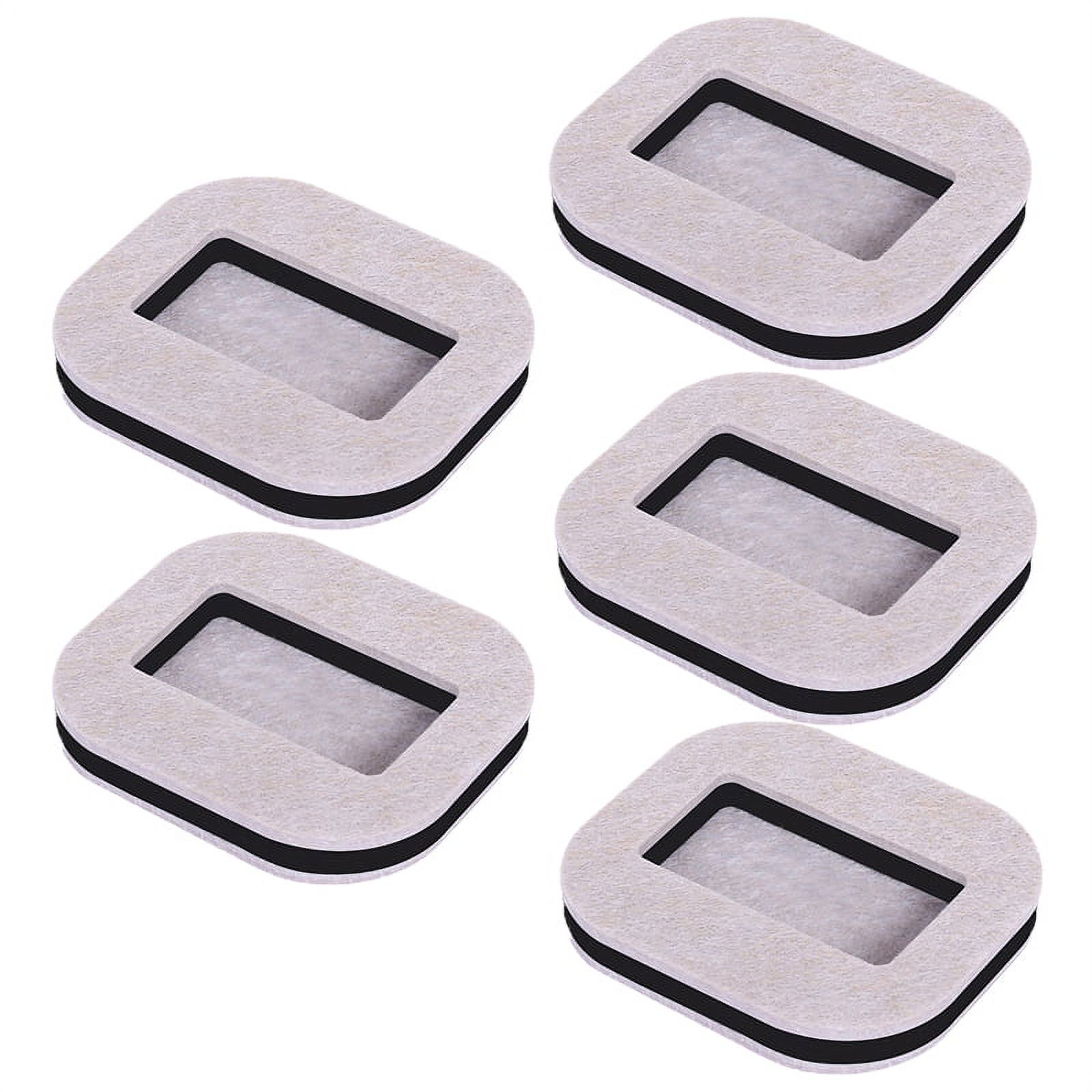 Baywell Furniture Caster Cups Square for Carpet or Durable Hard Floors