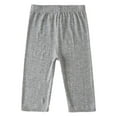 thumbnail image 1 of Baywell Girls Capri Leggings Girls Running Yoga Dance Pants Girls Athletic Workout Leggings Summer Pants Solid Color for School Gray, 1 of 9