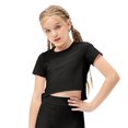 thumbnail image 1 of Baywell Girls Dance Tops Racerback Round Neck Crop Tank Tops Casual Solid Color Sleeveless Top for Gymnastics and Dancewear 5-12Years, 1 of 7