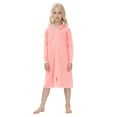 thumbnail image 1 of Baywell Girls Zip Up Hoodies Robes Soft Cotton Long Sleeve Housecoat Loose Loungewear with Pockets, 1 of 3