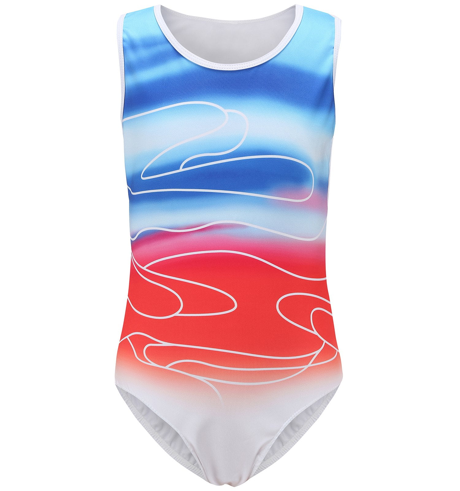 Baywell Gymnastic Leotard for Girls, OnePiece Sleeveless Tank Ballet Dance Outfit, Athletic