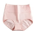 thumbnail image 1 of Baywell High Waist Tummy Control Panties for Women, Cotton Underwear No Muffin Top Shapewear Brief Panties Pink, 1 of 5