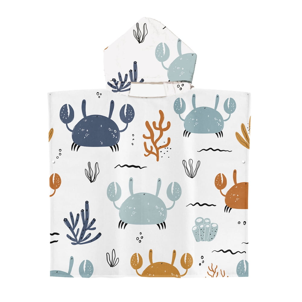 Baywell Kids Hooded Towel Whale Shark Giraffe Beach Towel with Hood