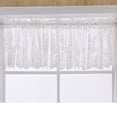 thumbnail image 1 of Baywell Lace Kitchen Valances Curtains Vintage Semi-Sheer Voile Window Valance 51.2in/53.9in Length, Lace Floral Embroidered Short Valance Curtain Swags for Small Window Living Room Bedroom, 1 of 6