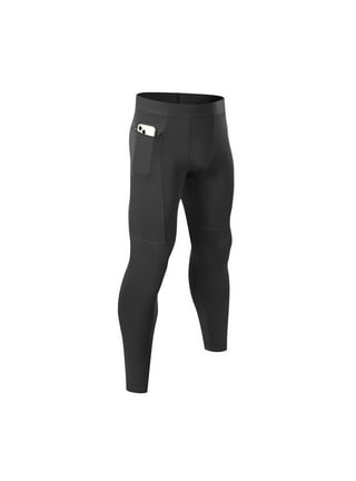 Naiyafly Men's Compression Pants One Leg 3/4 Capri Tights Leggings Athletic  Base Layer for Gym Running Basketball 