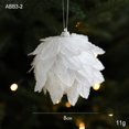 thumbnail image 1 of Baywell Mini Christmas Ball Ornaments Christmas Tree Ornaments Glitter Sequin Foam Ball Ornaments Christmas Hanging Decoration for New Year Holiday Wedding Xmas Party(White), 1 of 2