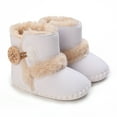 thumbnail image 1 of Baywell Newborn Baby Girls Warm Winter Boots Kids Outdoor Snow Boots Infant Toddler Soft Sole Winter Warm Crib Booties Shoes 0-18M, 1 of 9