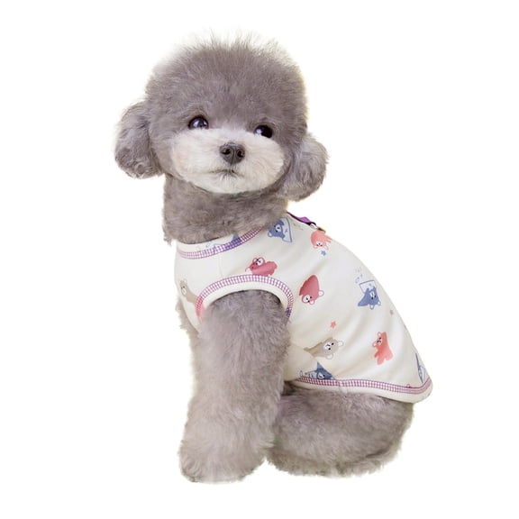 Baywell Pet Dog Clothes Spring and Summer Thin Star Bear Vest Breathable and Comfortable Pet Clothes XS-XL