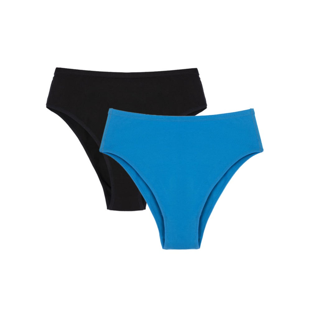 Baywell Plus Size Women's Underwear Half Wrap High Waisted Ladies Cotton Panties Solid Color