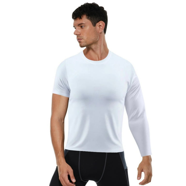 New Compression Shirt Men Fitness Gym Shirt Sport Running T-shirt Rashgard  Men Tops Tee Quick