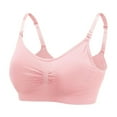 thumbnail image 1 of Baywell Seamless Nursing Bra, Maternity Bra Breastfeeding Essentials for New Moms, Maternity Underwear Dark Pink 32/70ABCD-46/105ABCD, 1 of 6