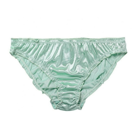 Baywell Sexy Underwear for Women Frozen Silk Seamless Panties with Silky Tactile Touch Green
