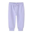 thumbnail image 1 of Baywell Toddler Baby Boys Girls Sweeatpants Cotton Pure Color Active Joggers Pants Casual Athletic Trousers Purple 6-24M, 1 of 6